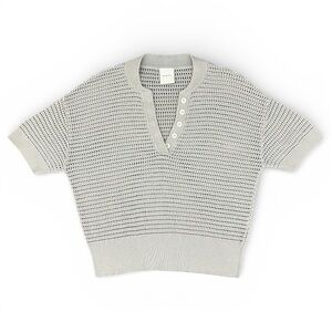 Varley Women’s Callie Sheer Knit Cotton Top - Raindrops - Size Small